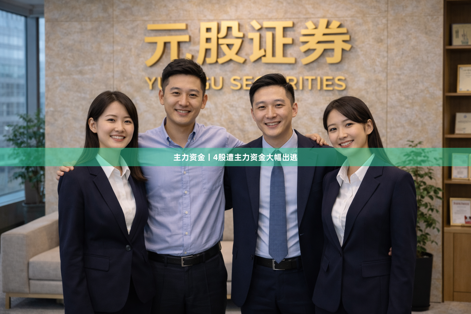 主力资金丨4股遭主力资金大幅出逃